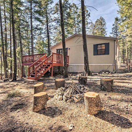 Relaxing Lincoln Forest Retreat With Wraparound Deck Cloudcroft Exteriör bild